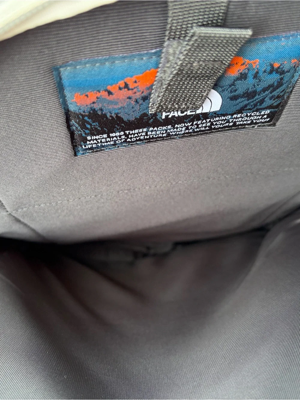 The North Face Light Gray and Black Recon Backpack 30L